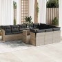 Set de sofás de jardín 11 pzas y cojines ratán sintético gris | Foro24|Onlineshop| Casa, Jardín y Más Foro24.es