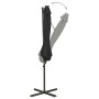 Sombrilla voladiza con poste y luces LED negra 300 cm de vidaXL, Sombrillas - Ref: Foro24-312340, Precio: 87,27 €, Descuento: %