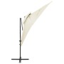 Cantilever parasol with double sand cover 250x250 cm by vidaXL, Umbrellas - Ref: Foro24-312360, Price: 132,83 €, Discount: %