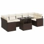 Set sofás de jardín 8 piezas y cojines ratán sintético marrón von , Gartensets - Ref: Foro24-3326284, Preis: 575,92 €, Rabatt: %