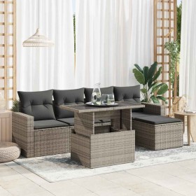 Comprar Set de muebles de jardín 6 pzas y cojines