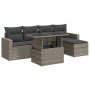 Set de muebles de jardín 6 pzas y cojines ratán sintético gris | Foro24|Onlineshop| Casa, Jardín y Más Foro24.es