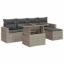 Set de sofás de jardín 6 pzas y cojines ratán sintético gris de , Conjuntos de jardín - Ref: Foro24-3326303, Precio: 482,55 €...