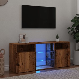 Mueble TV luces LED madera ingeniería envejecida 120x30x50 cm von , TV-Möbel - Ref: Foro24-856351, Preis: 98,58 €, Rabatt: %