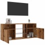 Mueble TV luces LED madera ingeniería envejecida 120x30x50 cm von , TV-Möbel - Ref: Foro24-856351, Preis: 98,58 €, Rabatt: %