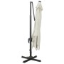 Cantilever parasol with pole and sand-colored LED lights 300 cm by vidaXL, Umbrellas - Ref: Foro24-312344, Price: 299,92 €, D...