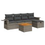 Set de muebles de jardín 6 pzas y cojines ratán sintético gris | Foro24|Onlineshop| Casa, Jardín y Más Foro24.es