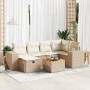 Set sofás de jardín 7 piezas y cojines ratán sintético beige | Foro24|Onlineshop| Casa, Jardín y Más Foro24.es