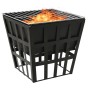 Steel brazier and barbecue 2 in 1 34x34x48 cm by vidaXL, Chimneys - Ref: Foro24-315089, Price: 53,99 €, Discount: %