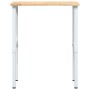 Banco de trabajo madera maciza de roble 80x60x(71,5-98) cm von , Arbeitstische - Ref: Foro24-3309716, Preis: 113,89 €, Rabatt: %