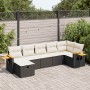 Set de sofás de jardín 7 pzas con cojines ratán sintético negro | Foro24|Onlineshop| Casa, Jardín y Más Foro24.es