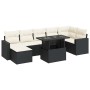 Set de sofás de jardín y cojines 8 piezas ratán sintético negro | Foro24|Onlineshop| Casa, Jardín y Más Foro24.es