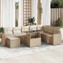 Set de sofás de jardín con cojines 9 pzas ratán sintético beige | Foro24|Onlineshop| Casa, Jardín y Más Foro24.es