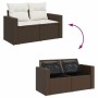 Set de sofás de jardín 9 pzas y cojines ratán sintético marrón by , Garden sets - Ref: Foro24-3326374, Price: 595,74 €, Disco...