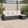 Set de muebles de jardín 5 pzas y cojines ratán sintético negro | Foro24|Onlineshop| Casa, Jardín y Más Foro24.es