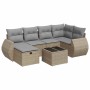 Set sofás de jardín 7 piezas y cojines ratán sintético beige von , Gartensets - Ref: Foro24-3325595, Preis: 499,48 €, Rabatt: %