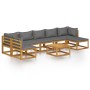 Garden furniture 8 pcs cushions solid acacia wood by vidaXL, Garden sets - Ref: Foro24-3057630, Price: 844,02 €, Discount: %