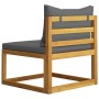 Garden furniture 8 pcs cushions solid acacia wood by vidaXL, Garden sets - Ref: Foro24-3057630, Price: 844,02 €, Discount: %