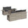 Set de sofás de jardín 6 pzas y cojines ratán sintético gris von , Gartensets - Ref: Foro24-3326413, Preis: 538,41 €, Rabatt: %