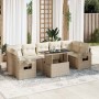 Set de sofás de jardín y cojines 8 piezas ratán sintético beige von , Gartensets - Ref: Foro24-3326439, Preis: 659,63 €, Raba...