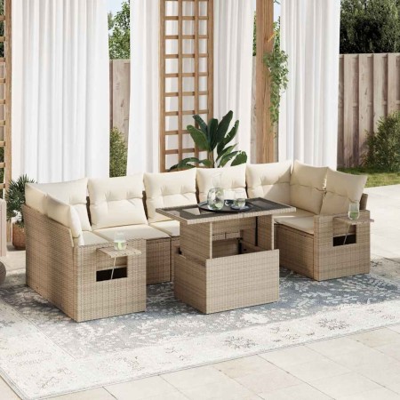 Set de sofás de jardín y cojines 8 piezas ratán sintético beige | Foro24|Onlineshop| Casa, Jardín y Más Foro24.es