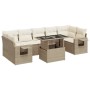 Set de sofás de jardín y cojines 8 piezas ratán sintético beige von , Gartensets - Ref: Foro24-3326439, Preis: 659,63 €, Raba...