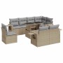 Set de sofás de jardín con cojines 9 pzas ratán sintético beige | Foro24|Onlineshop| Casa, Jardín y Más Foro24.es