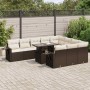 Set de sofás de jardín 11 pzas cojines ratán sintético marrón by , Garden sets - Ref: Foro24-3326554, Price: 772,86 €, Discou...