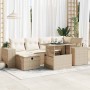 Set de sofás de jardín y cojines 8 piezas ratán sintético beige | Foro24|Onlineshop| Casa, Jardín y Más Foro24.es