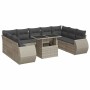 Set sofás jardín 10 pzas con cojines ratán sintético gris claro | Foro24|Onlineshop| Casa, Jardín y Más Foro24.es