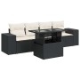 Set de muebles de jardín 5 pzas y cojines ratán sintético negro | Foro24|Onlineshop| Casa, Jardín y Más Foro24.es