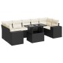 Set de sofás de jardín y cojines 8 piezas ratán sintético negro | Foro24|Onlineshop| Casa, Jardín y Más Foro24.es