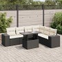 Set de sofás de jardín 7 pzas con cojines ratán sintético negro | Foro24|Onlineshop| Casa, Jardín y Más Foro24.es