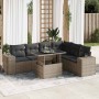 Set de sofás de jardín 7 pzas con cojines ratán sintético gris | Foro24|Onlineshop| Casa, Jardín y Más Foro24.es