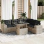 Set de sofás de jardín 7 pzas con cojines ratán PE gris claro | Foro24|Onlineshop| Casa, Jardín y Más Foro24.es