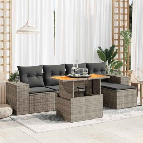 Comprar Set de muebles de jardín 6 pzas y cojines