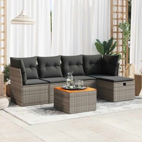 Comprar Set de muebles de jardín 6 pzas y cojines