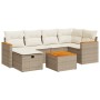 Set sofás de jardín 7 piezas y cojines ratán sintético beige von , Gartensets - Ref: Foro24-3325922, Preis: 503,17 €, Rabatt: %