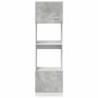 Armario de microondas contrachapada gris hormigón 60x57x207 cm by , Kitchen cabinets - Ref: Foro24-856127, Price: 181,19 €, D...