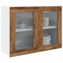 Armario colgante vidrio madera ingeniería envejecida 80x31x60cm von , Küchenschränke - Ref: Foro24-856119, Preis: 75,44 €, Ra...