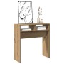 Mesa consola madera de ingeniería roble artesanal 78x30x80 cm de , Mesas auxiliares - Ref: Foro24-856621, Precio: 48,34 €, De...