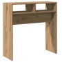 Mesa consola madera de ingeniería roble artesanal 78x30x80 cm by , Side tables - Ref: Foro24-856621, Price: 48,34 €, Discount: %