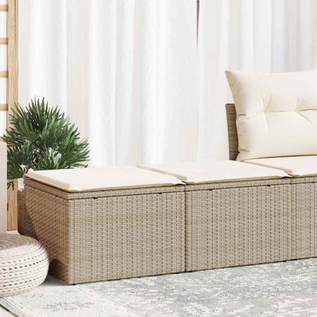 Set sofás jardín y cojines 2 pzas ratán sintético acacia beige von , Gartensets - Ref: Foro24-3328681, Preis: 140,23 €, Rabat...