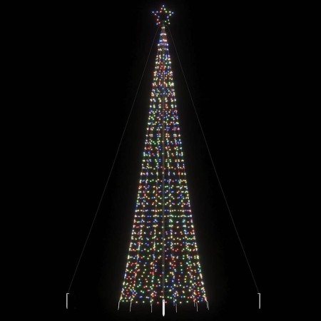 Árbol de Navidad cono con estacas 1534 LEDs colores 500 cm von , Weihnachtsbäume - Ref: Foro24-4016407, Preis: 117,89 €, Raba...