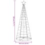 Árbol de Navidad cono de luz 200 LEDs de colores 182 cm von , Weihnachtsbäume - Ref: Foro24-4016451, Preis: 43,48 €, Rabatt: %