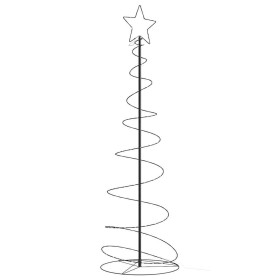 Árbol de Navidad cono de luz 120 LEDs blanco cálido 180 cm von , Weihnachtsbeleuchtung - Ref: Foro24-4019499, Preis: 64,93 €,...