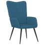 Sillón de relax de terciopelo azul de , Sillones - Ref: Foro24-327687, Precio: 99,67 €, Descuento: %