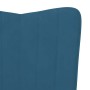 Sillón de relax de terciopelo azul de , Sillones - Ref: Foro24-327687, Precio: 99,67 €, Descuento: %