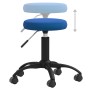 Silla de oficina giratoria de terciopelo azul | Foro24|Onlineshop| Casa, Jardín y Más Foro24.es