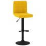 Taburete de bar de terciopelo amarillo mostaza | Foro24|Onlineshop| Casa, Jardín y Más Foro24.es